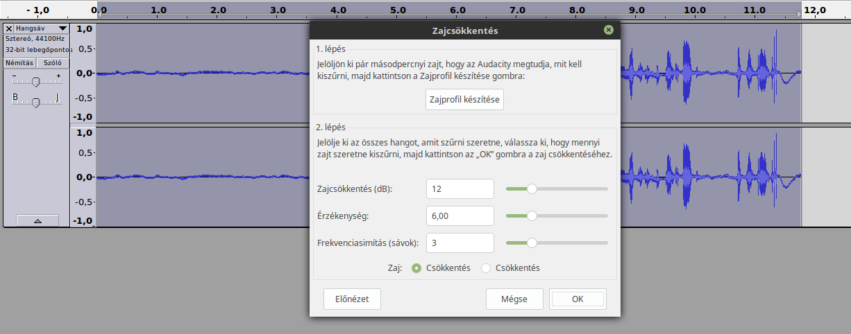 Zajcsökkentés 2.