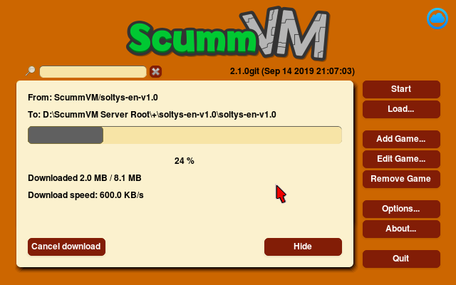 scummvm configuration file