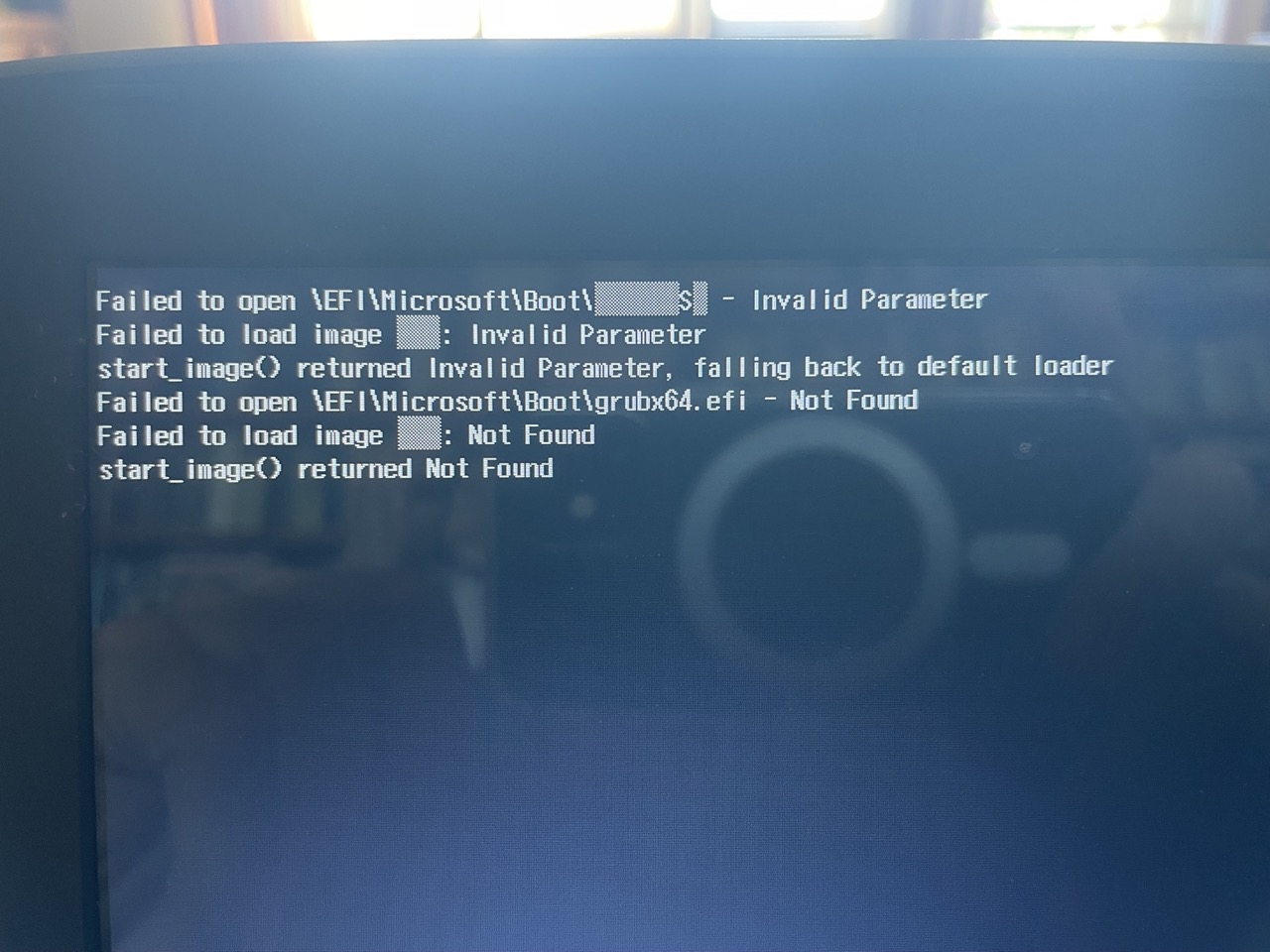 hibaüzenet a win10 boot után