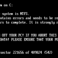 Hamis CHKDSK üzenet Forrás: ESET