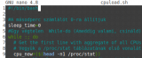 Processzor terhelésmérő egérmozgató bash szkript
