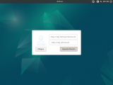 Debian 12 – A LightDM bejelentkezési képernyője üres felhasználónév és jelszó mezővel